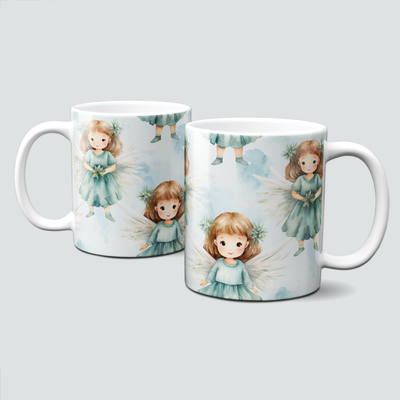 Tasse für Kaffee - Weihnachten - Adventzeit - Engel - Geschenk - Hell