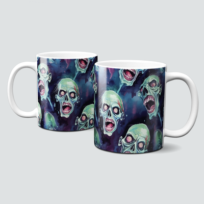 Tasse für Halloween - Zomnie-Tasse, schaurig schön