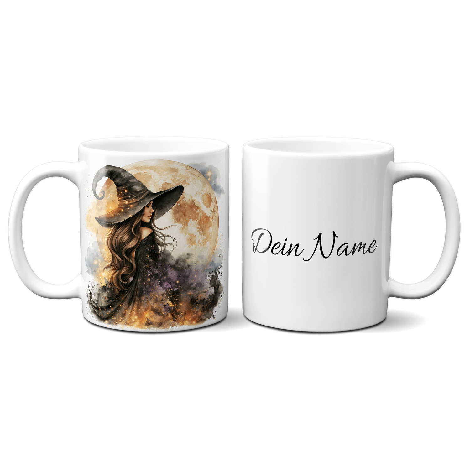 personalisierte Tasse - Queen of Happy Halloween - Fledermaus