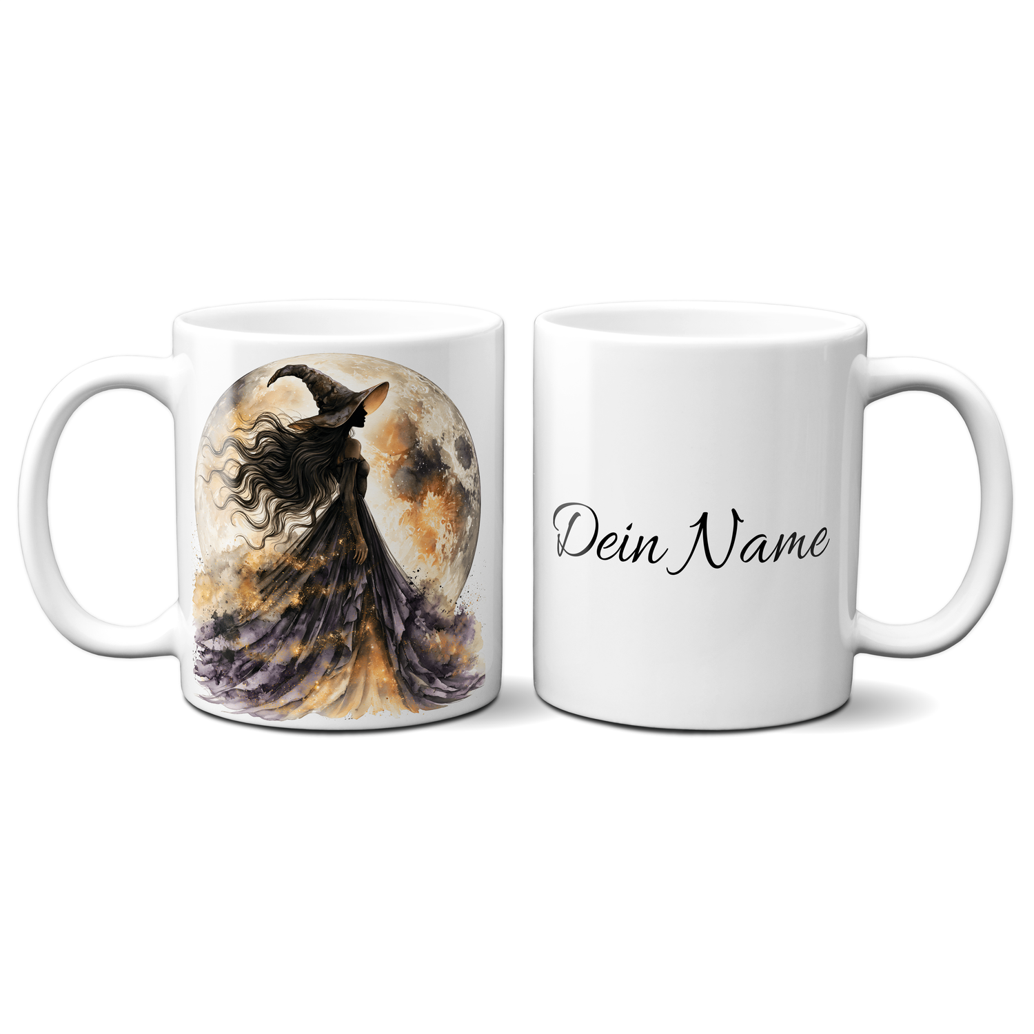 personalisierte Tasse - Queen of Happy Halloween - Fledermaus