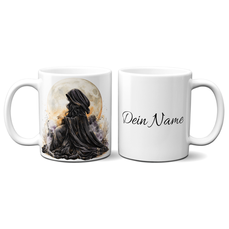 personalisierte Tasse - Queen of Happy Halloween -