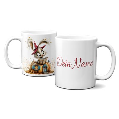 personalisierte Tasse mit tollen Herbstmotiven - Tiere Kürbis Goldener Herbst Comic personalisierte Tasse mit tollen Herbstmotiven - Tiere Kürbis Goldener Herbst Comic