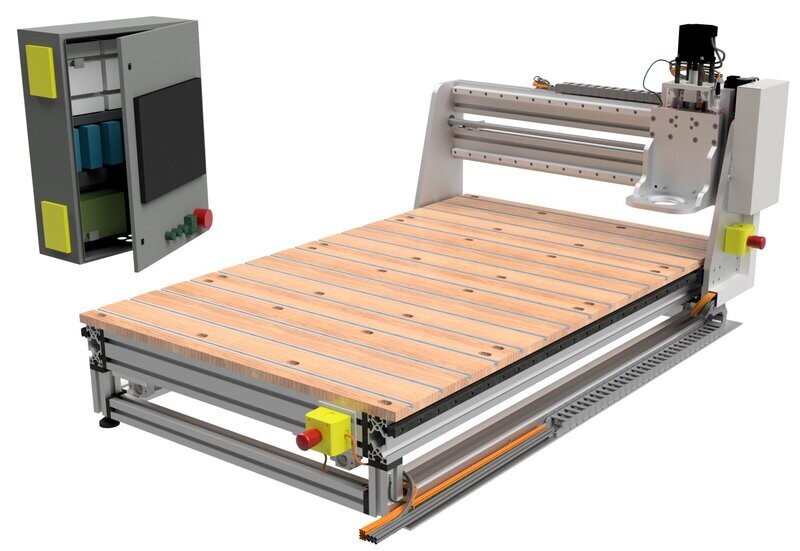 Bauplan Eigenbau CNC-Portalfräse inkl. 3D-Modell