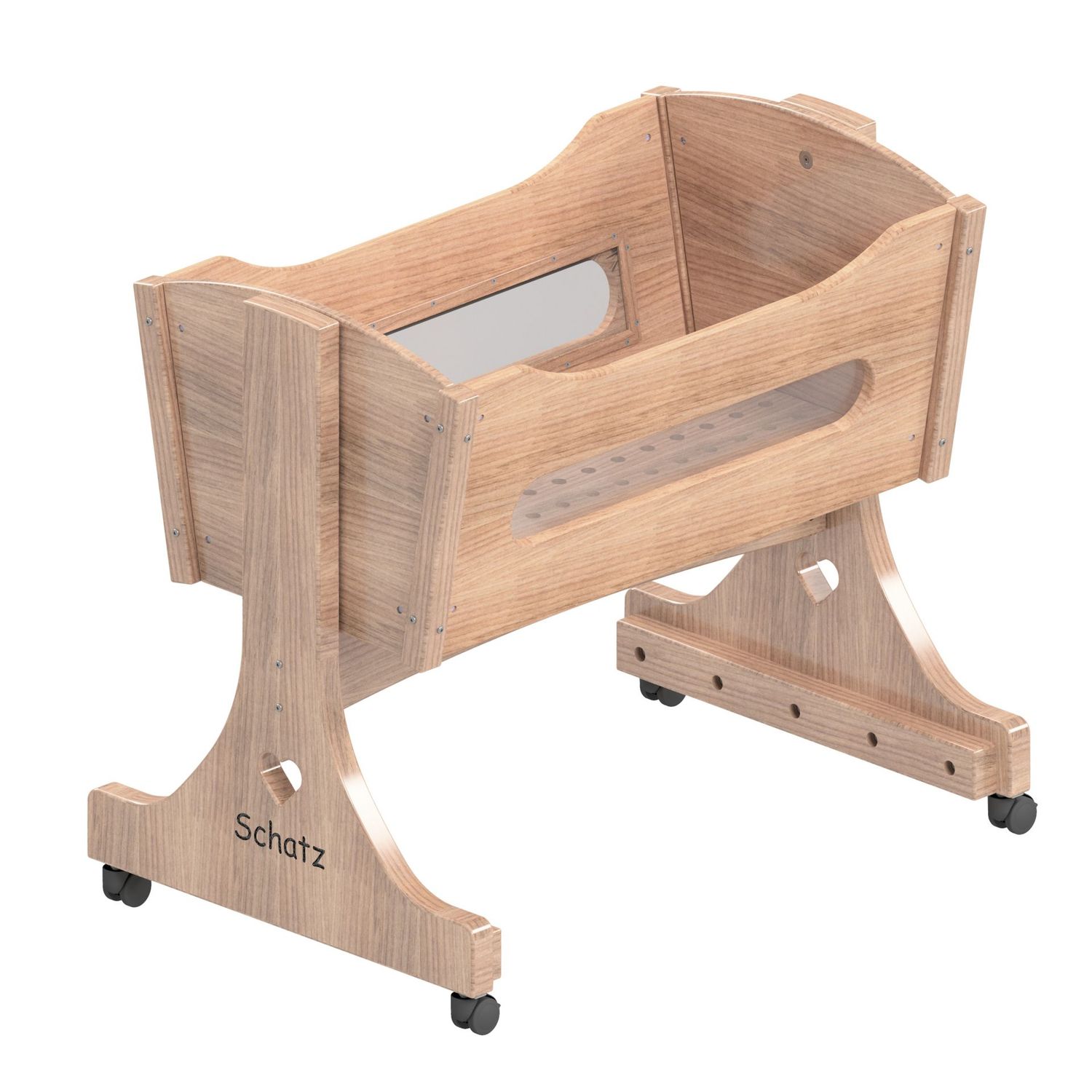 Bauplan Babywiege aus Massivholz Buche inkl. 3D-Modell