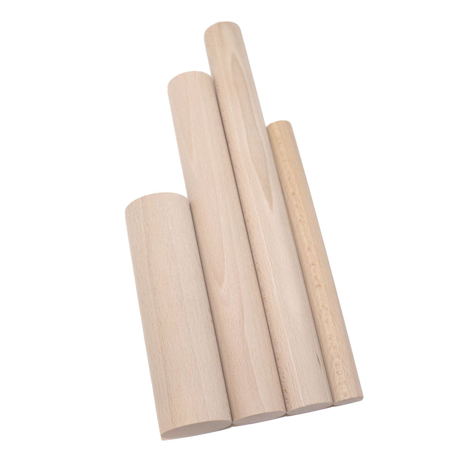 Rundstab aus Buche (Ø20mm bis Ø50mm) Zuschnitt - Länge 20mm bis 500mm