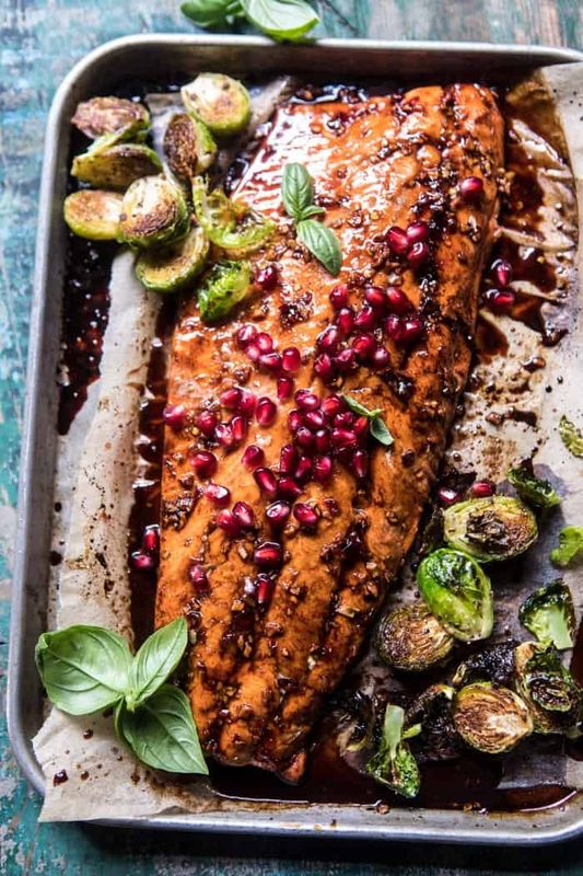 Pomegranate Jam Glaze Salmon Fillet