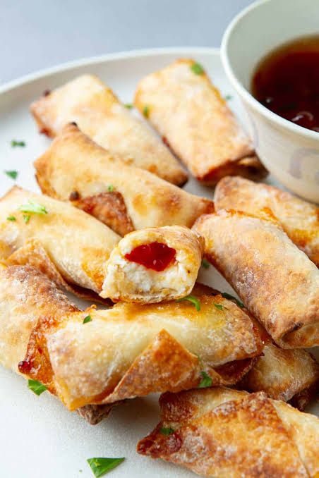 Mini Vegetable Egg Rolls w/ Duck Sauce 9x13