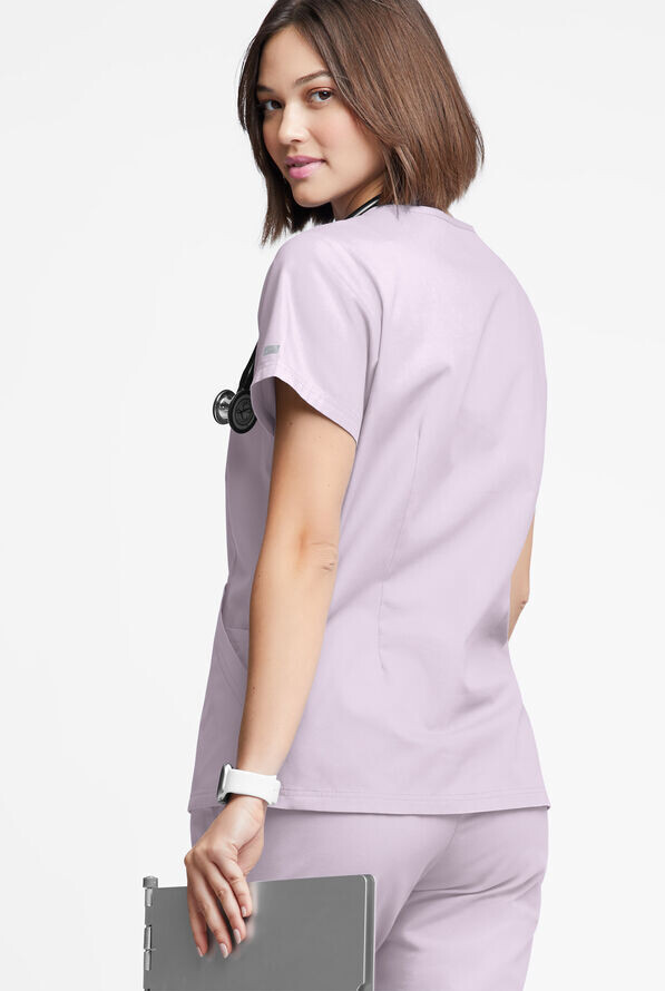 Women&#39;s Mock Wrap Scrub Top