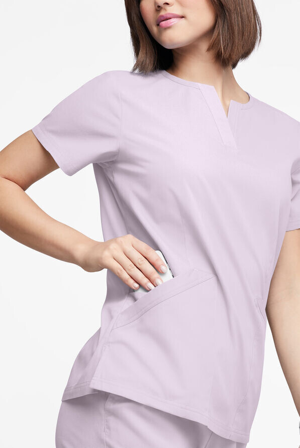 Women&#39;s Mock Wrap Scrub Top