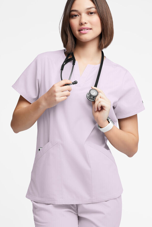 Women&#39;s Mock Wrap Scrub Top