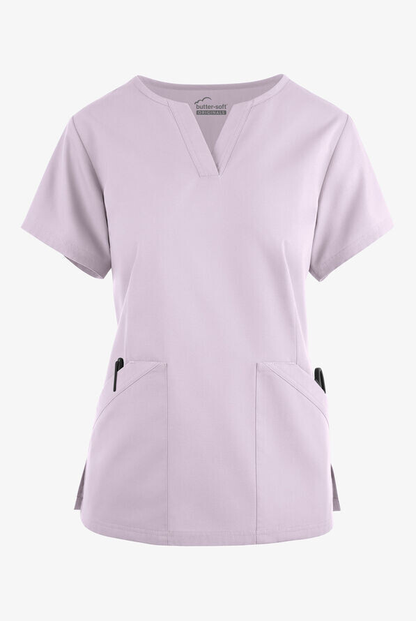 Women&#39;s Mock Wrap Scrub Top