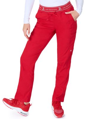 ZAVATÉ Zoë Alexandra 3027 Yoga pant with rib knit waistband and convertible drawstring