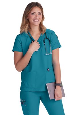 koi Cardi Women&#39;s 3-Pocket V-Neck Scrub Top
