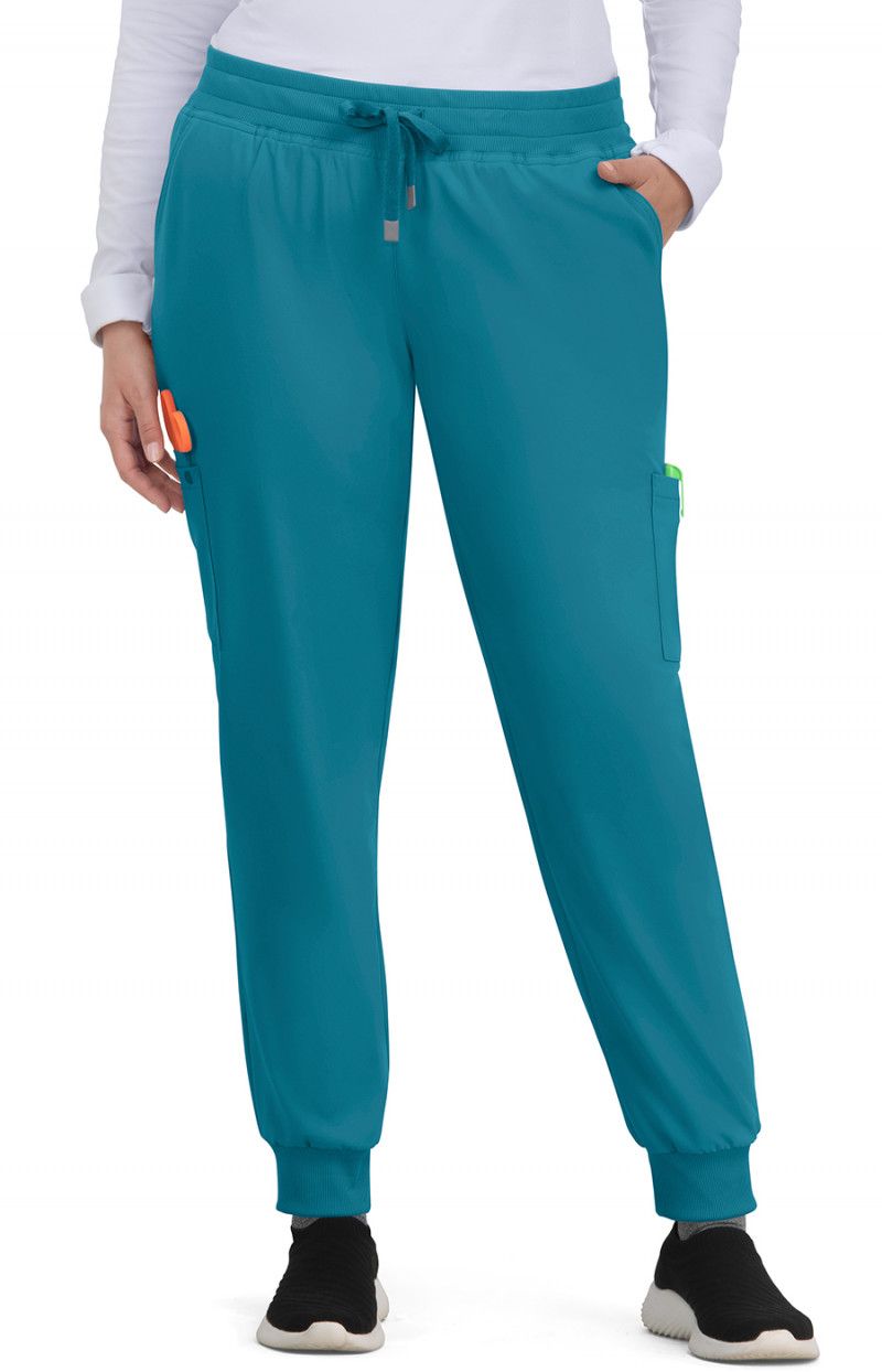 Pulse Women&#39;s 6-Pocket Jogger Style Scrub Pant