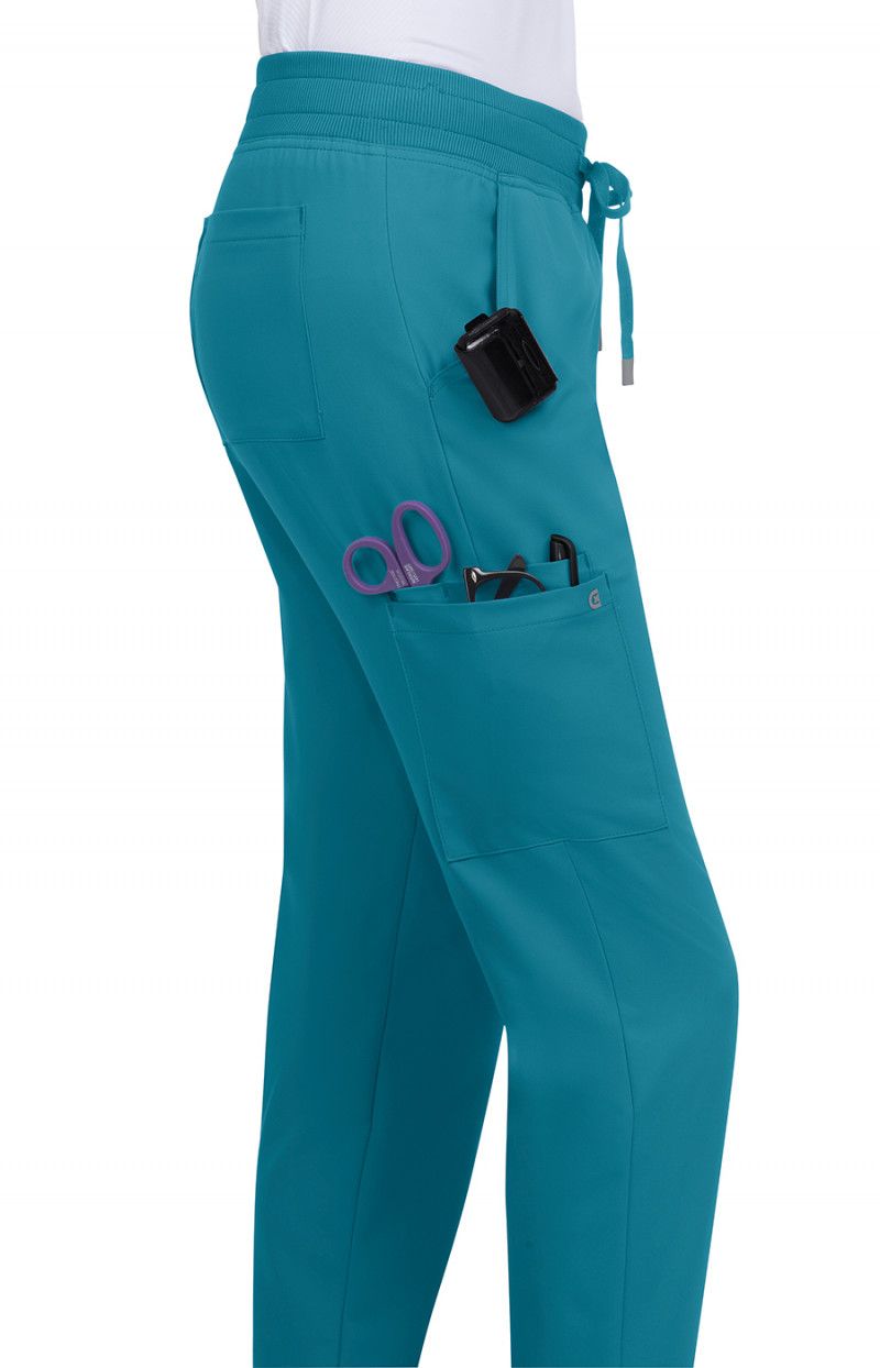 Pulse Women&#39;s 6-Pocket Jogger Style Scrub Pant