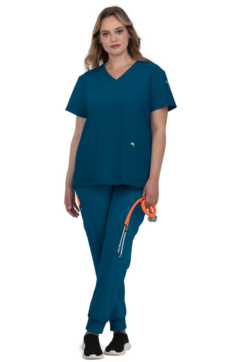 koi Cardi Women&#39;s 3-Pocket V-Neck Scrub Top