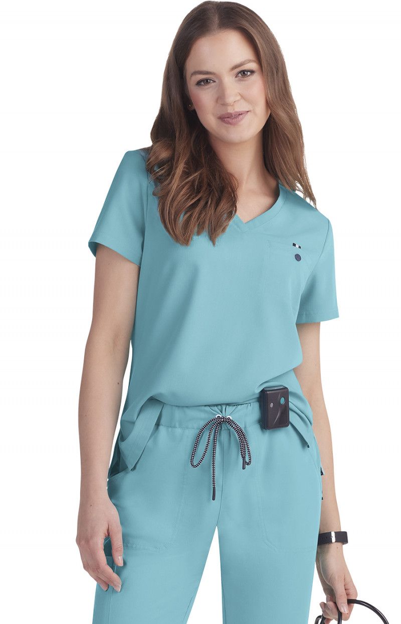 Next Gen Ready to Work Women&#39;s 1-Pocket Tuck-In Scrub Top