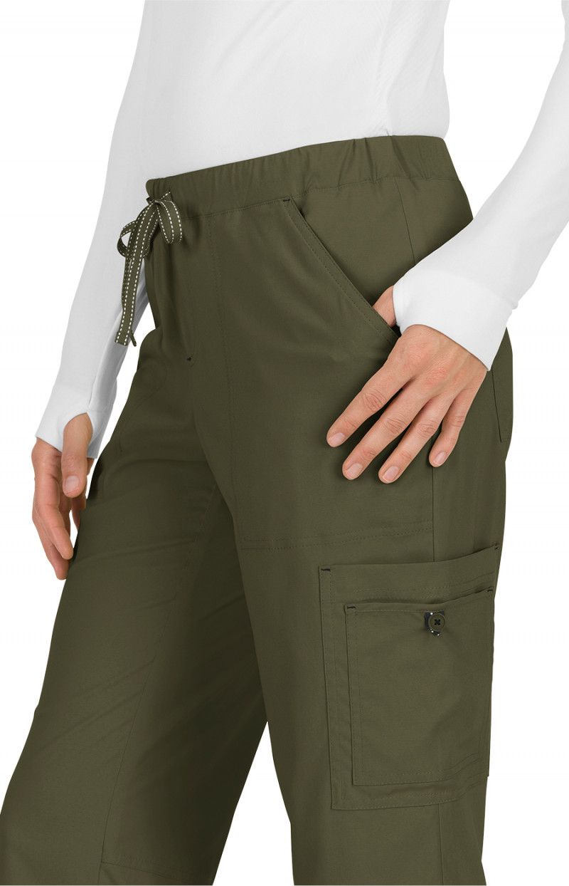 koi Basics Holly Women&#39;s 8-Pocket Stretch Cargo Scrub Pants