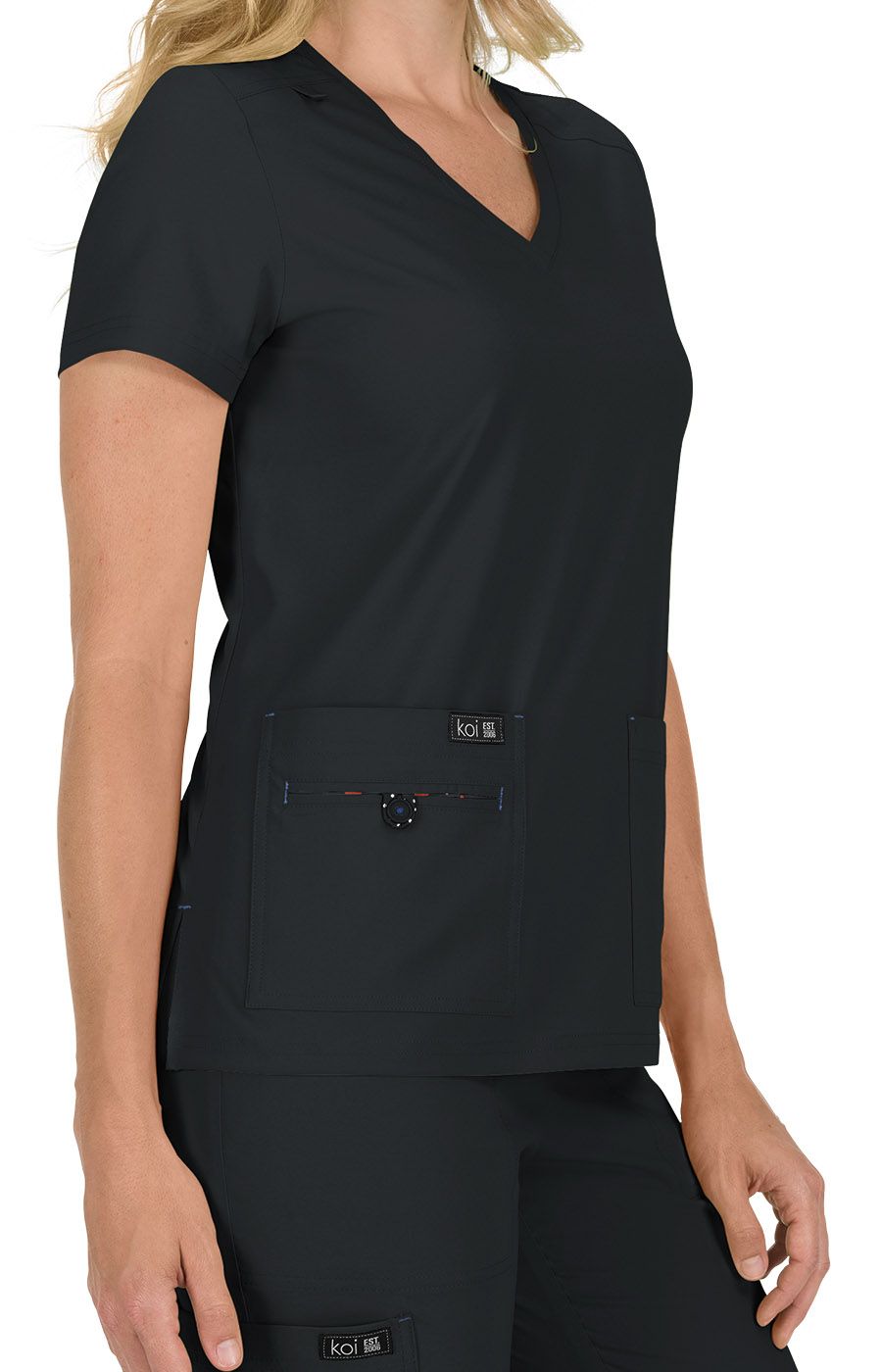 koi Basics Becca Women&#39;s 4-Pocket Stretch Scrub Top