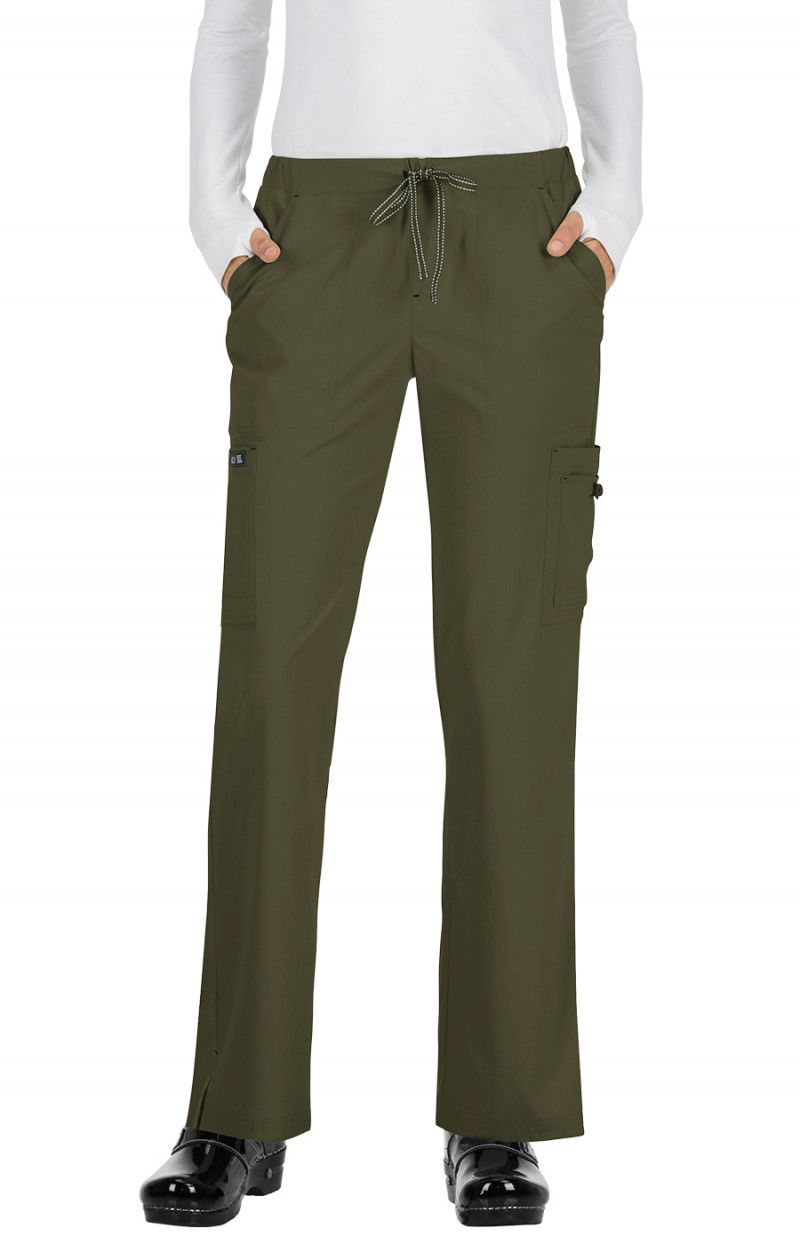 koi Basics Holly Women&#39;s 8-Pocket Stretch Cargo Scrub Pants