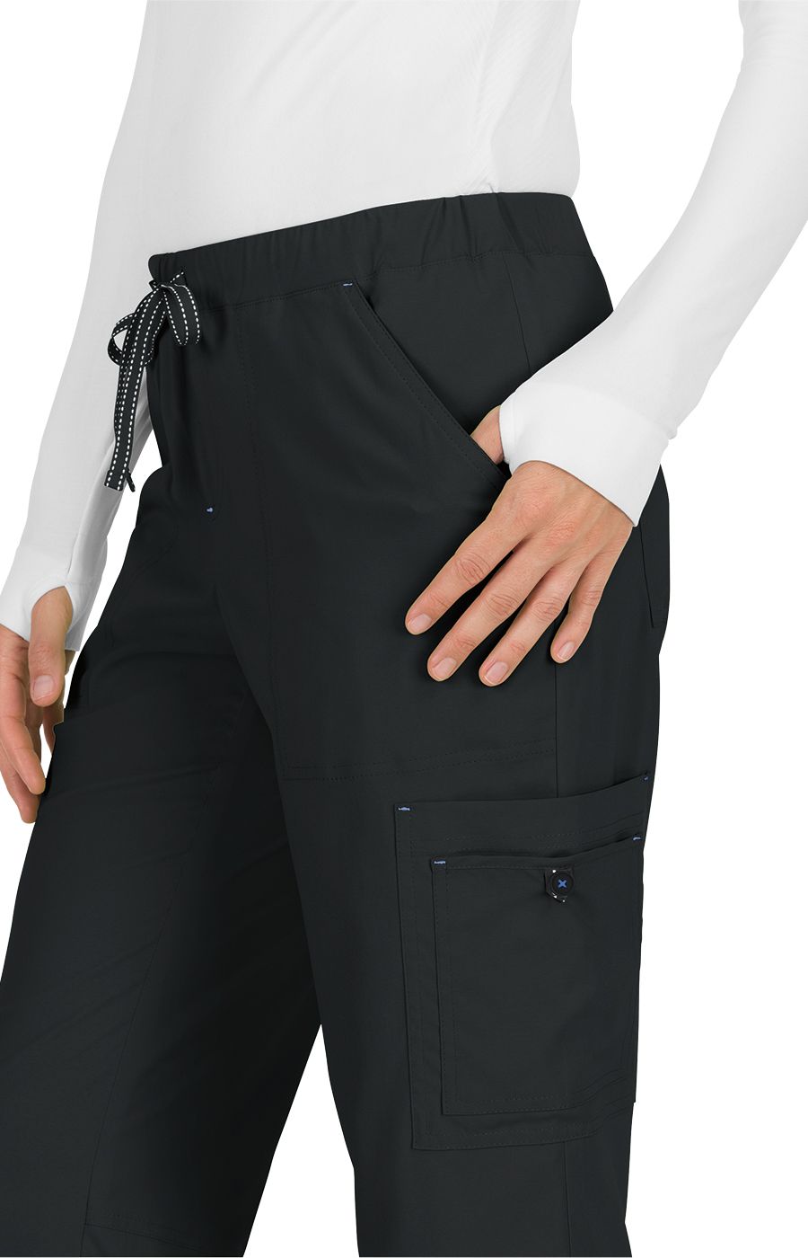 koi Basics Holly Women&#39;s 8-Pocket Stretch Cargo Scrub Pants