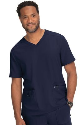 koi Next Gen Free to Be Men&#39;s 4-Pocket Scrub Top