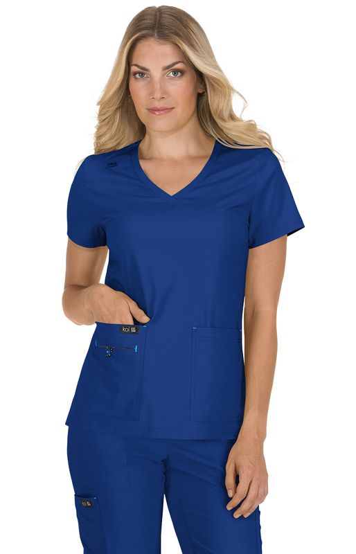 koi Basics Becca Women&#39;s 4-Pocket Stretch Scrub Top