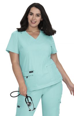 koi Basics Becca Women&#39;s 4-Pocket Stretch Scrub Top