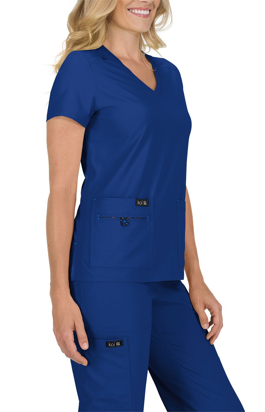 koi Basics Becca Women&#39;s 4-Pocket Stretch Scrub Top