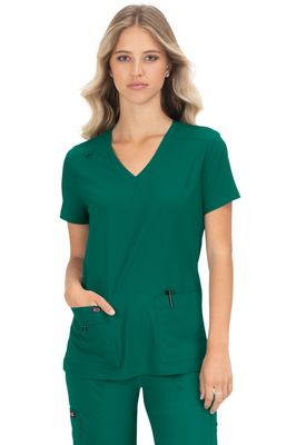 koi Basics Becca Women&#39;s 4-Pocket Stretch Scrub Top