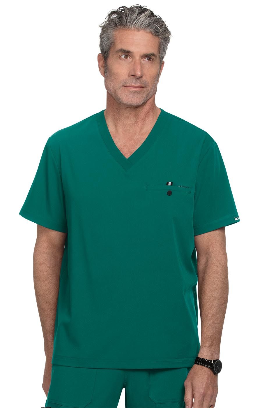 koi Next Gen On Call Men&#39;s 1-Pocket Tuck-In Scrub Top