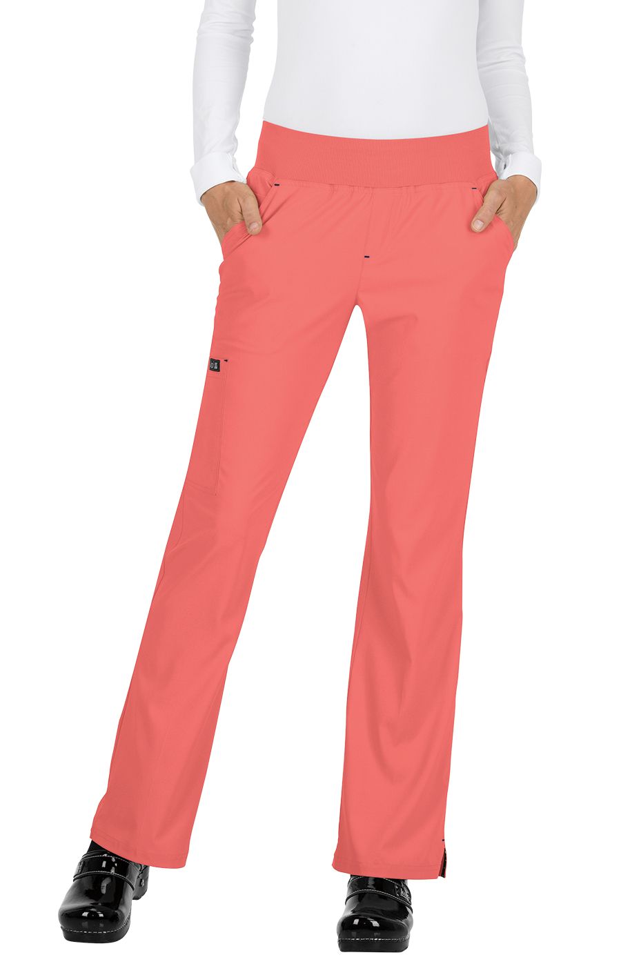 koi Basics Laurie Women&#39;s 6-Pocket Yoga-Style Scrub Pants