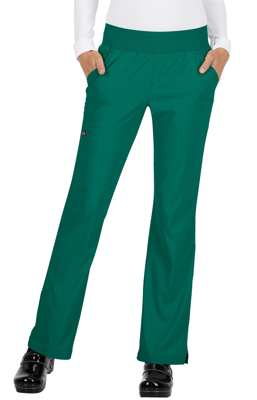 koi Basics Laurie Women&#39;s 6-Pocket Yoga-Style Scrub Pants