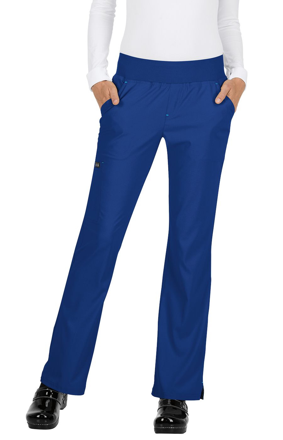 koi Basics Laurie Women&#39;s 6-Pocket Yoga-Style Scrub Pants