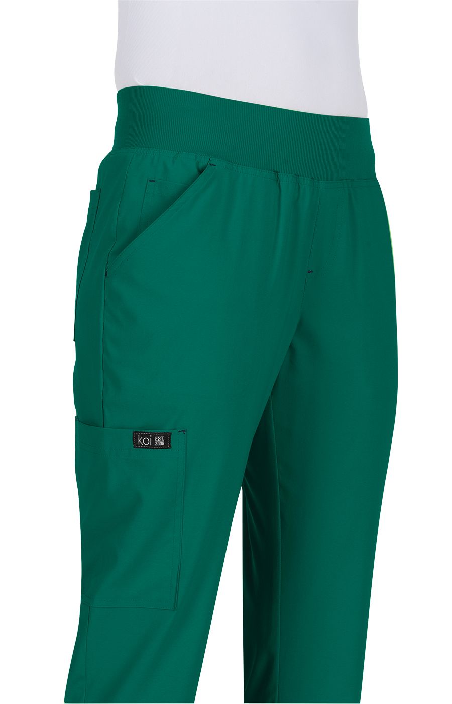 koi Basics Laurie Women&#39;s 6-Pocket Yoga-Style Scrub Pants