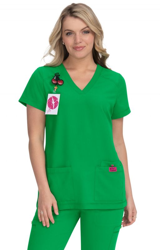 Betsey Johnson Freesia Women&#39;s 3-Pocket Scrub Top