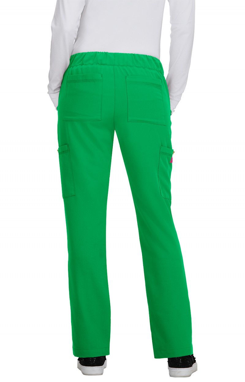 Betsy Johnson Buttercup Women&#39;s 6-Pocket Slim Fit Scrub Pants