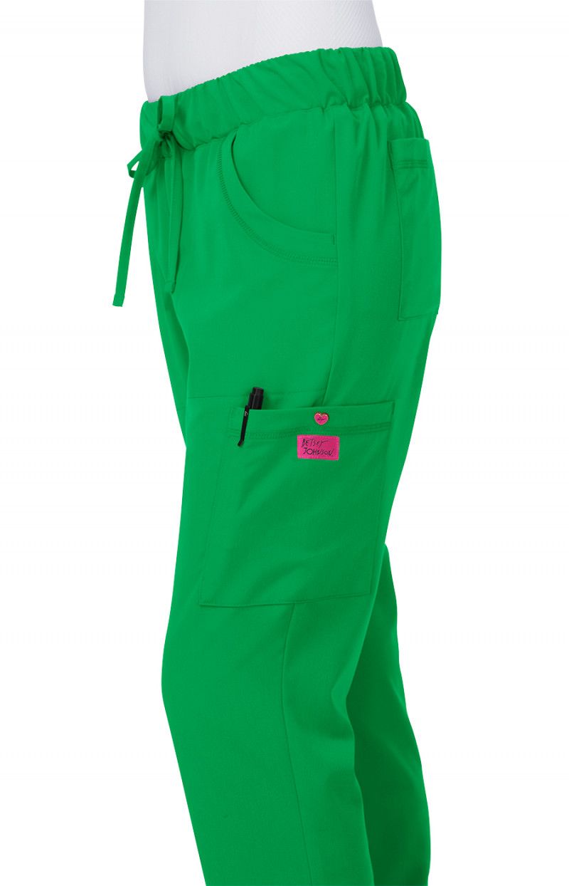 Betsy Johnson Buttercup Women&#39;s 6-Pocket Slim Fit Scrub Pants