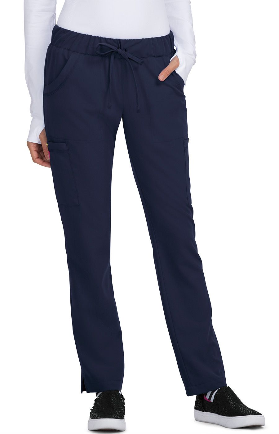 Betsy Johnson Buttercup Women&#39;s 6-Pocket Slim Fit Scrub Pants