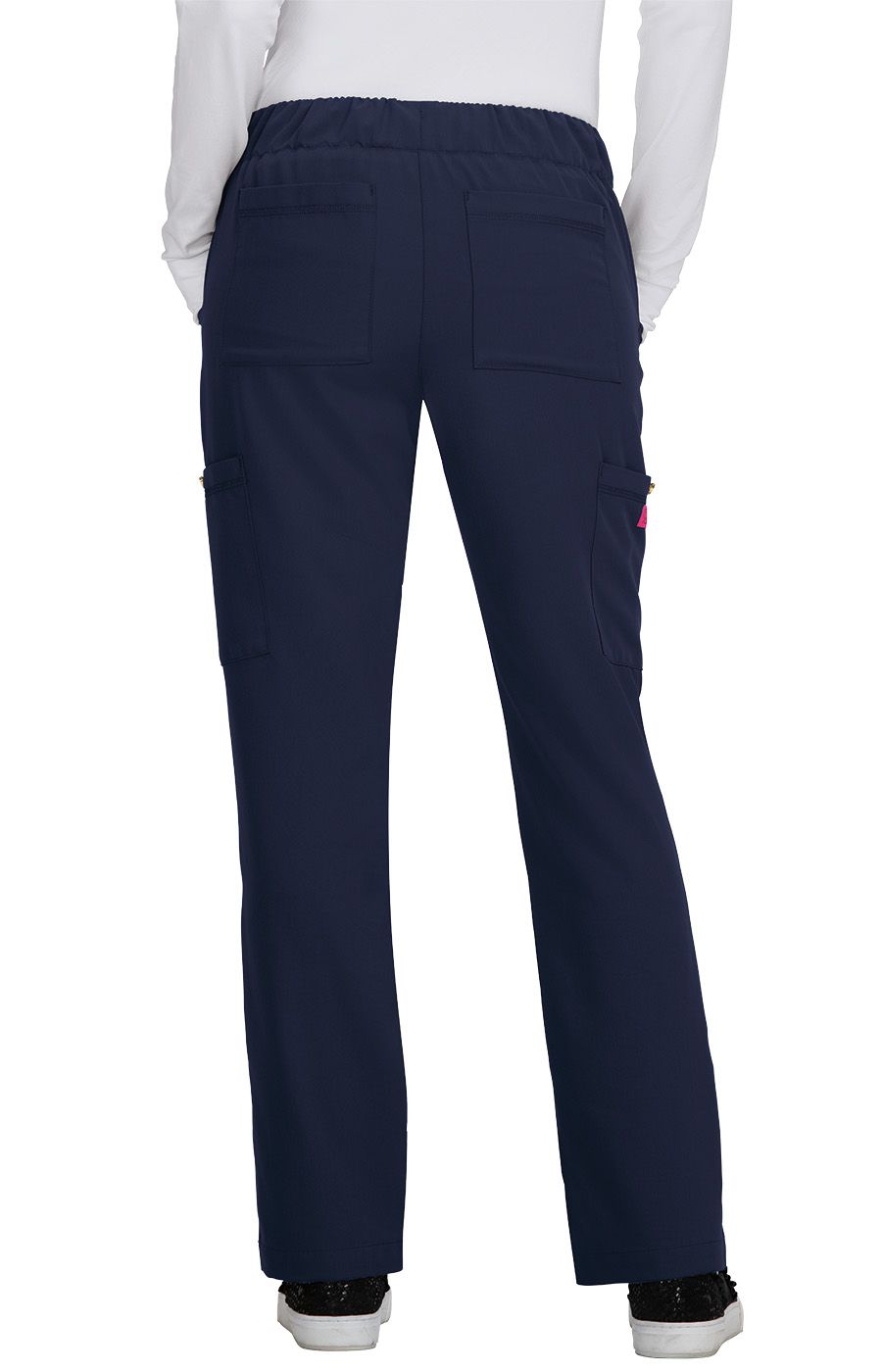 Betsy Johnson Buttercup Women&#39;s 6-Pocket Slim Fit Scrub Pants
