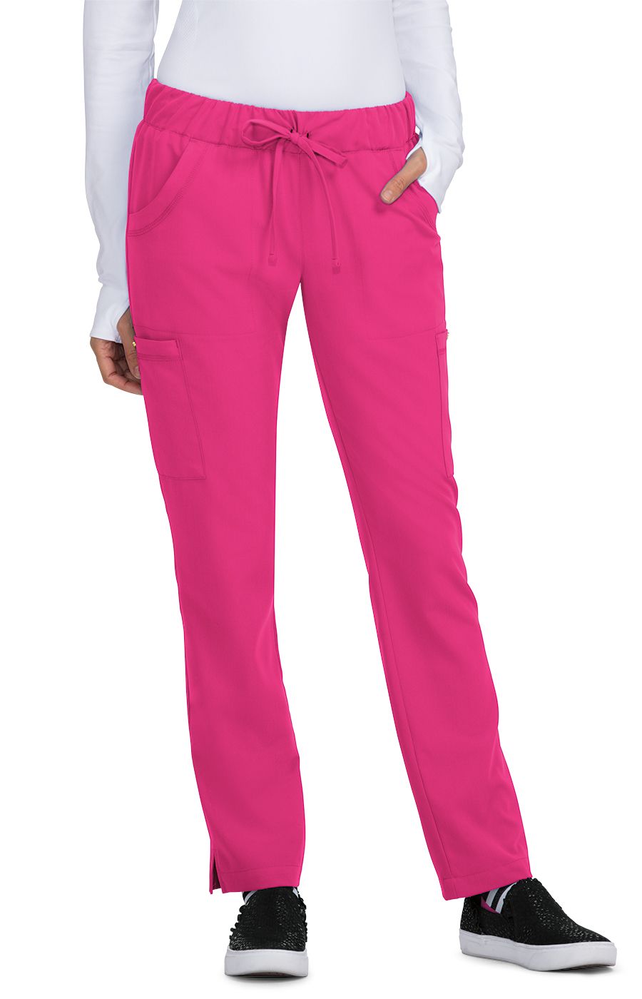 Betsy Johnson Buttercup Women&#39;s 6-Pocket Slim Fit Scrub Pants