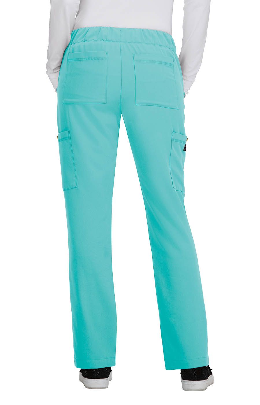 Betsy Johnson Buttercup Women&#39;s 6-Pocket Slim Fit Scrub Pants