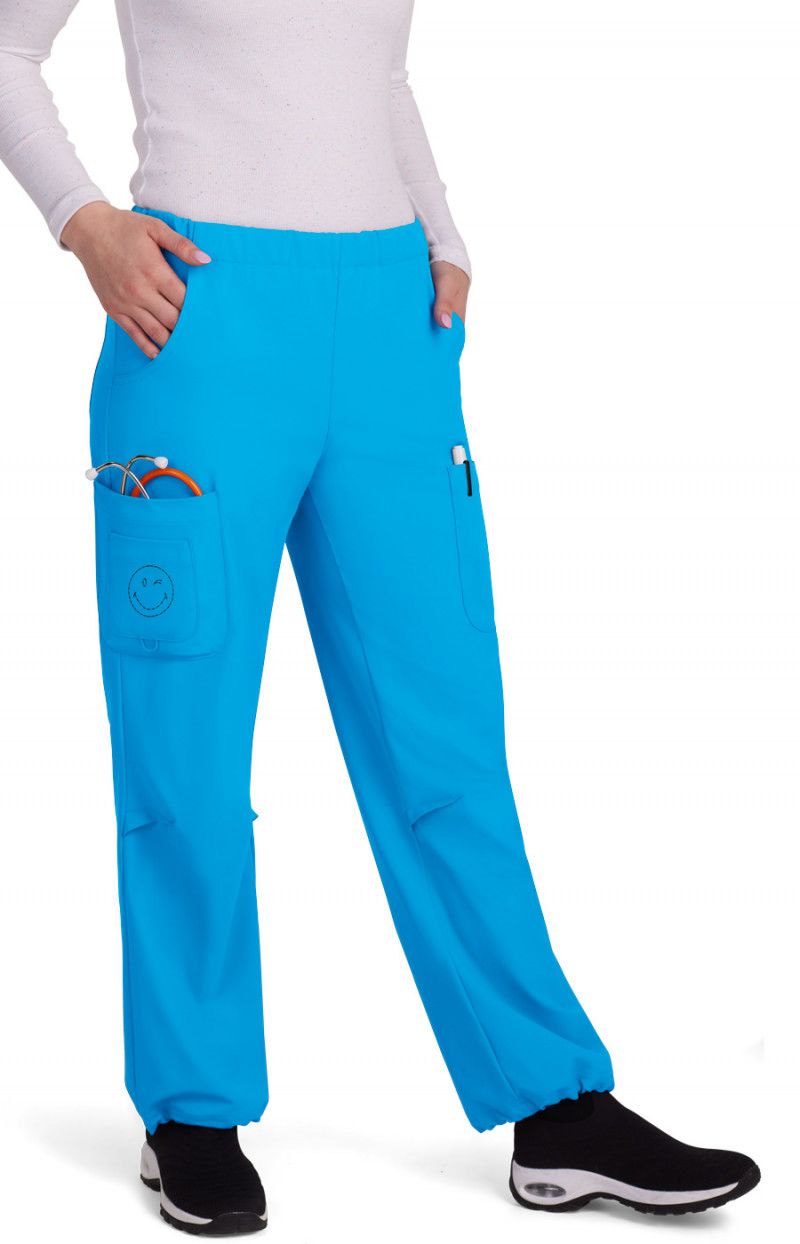 koi | SmileyWorld Jubilant Women&#39;s 7-Pocket Scrub Pant