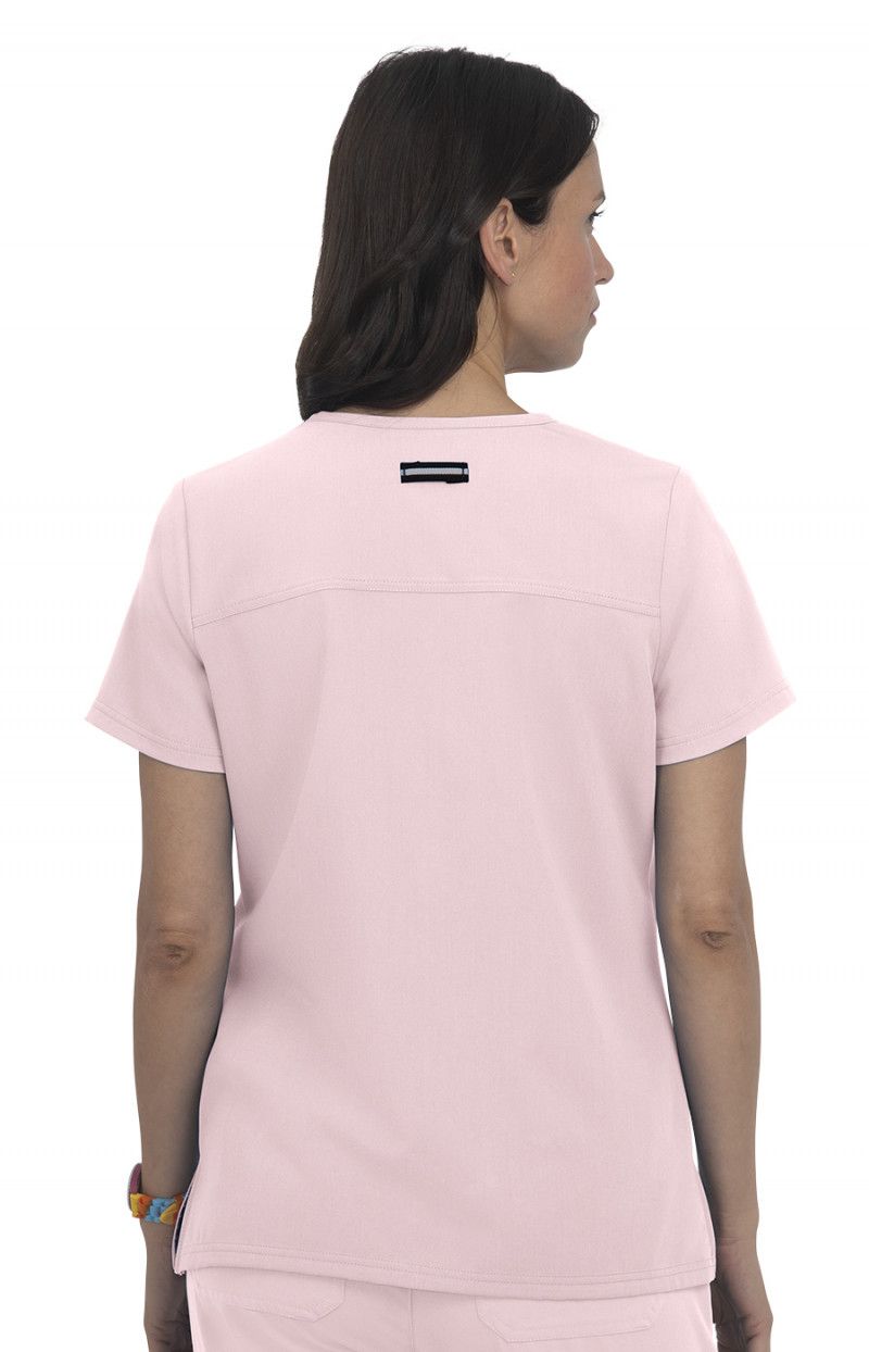 Next Gen Hustle and Heart Women&#39;s 3-Pocket Stretch Scrub Top