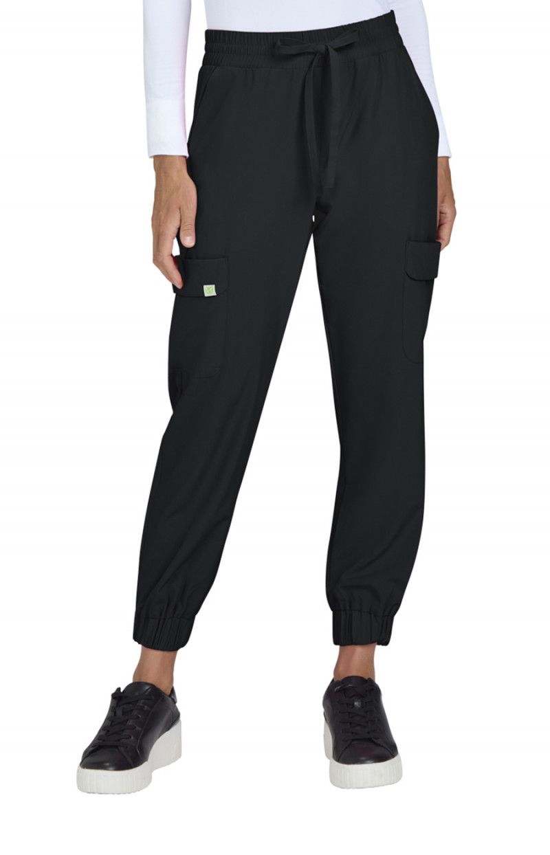 Planet koi Terra Women&#39;s 6-Pocket Jogger-Style Eco-Friendly Scrub Pant