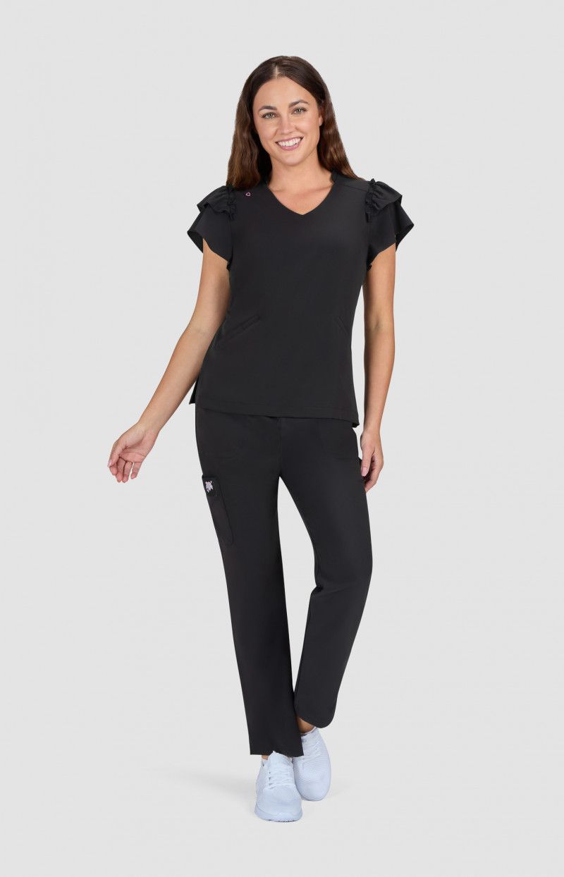 Betsey Johnson Clary Women&#39;s 2-Pocket Scrub Top