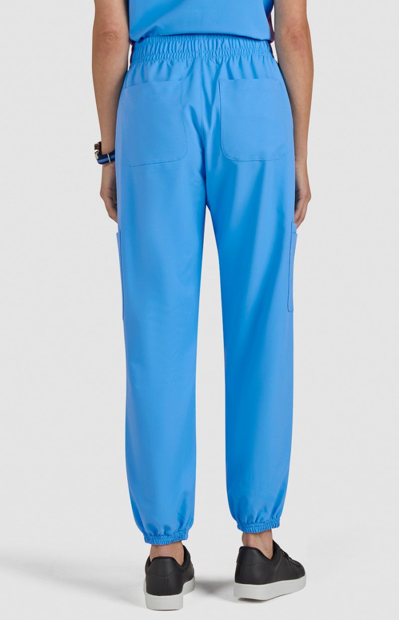 koi | SmileyWorld Jolly Women&#39;s 7-Pocket Jogger-Style Scrub Pants