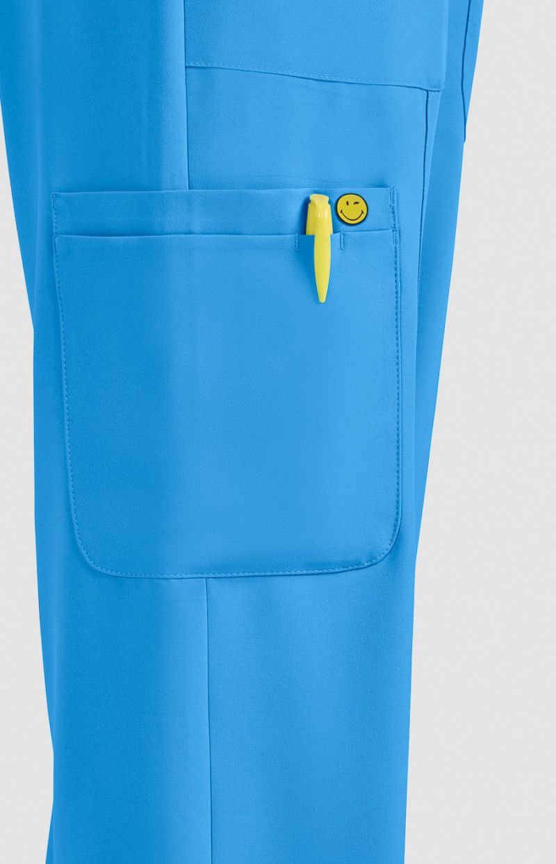 koi | SmileyWorld Jolly Women&#39;s 7-Pocket Jogger-Style Scrub Pants
