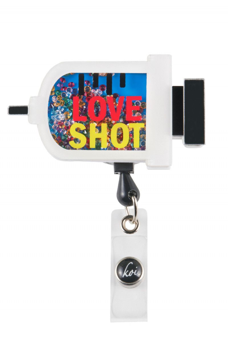 koi Shaker-Style ID Badge Reel