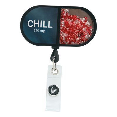 koi Shaker-Style ID Badge Reel